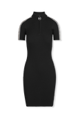 שמלת מיני שחורה עם לוגוטייפ MICHAEL KORS