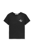 גילאי 4-16 חולצת טי עם לוגו בחזה בשחור CALVIN KLEIN