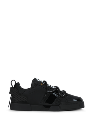 Portofino Lace Up Sneakers in Black DOLCE & GABBANA