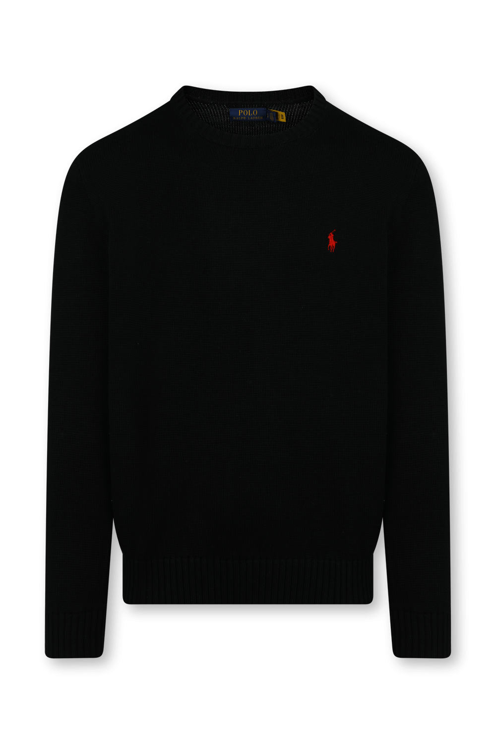 POLO RALPH LAUREN - סוודר מצמר עם לוגו 