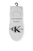 גרבי סניקרס לבנים עם לוגו CALVIN KLEIN