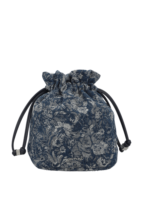 תיק יד דנים פרחוני GANNI