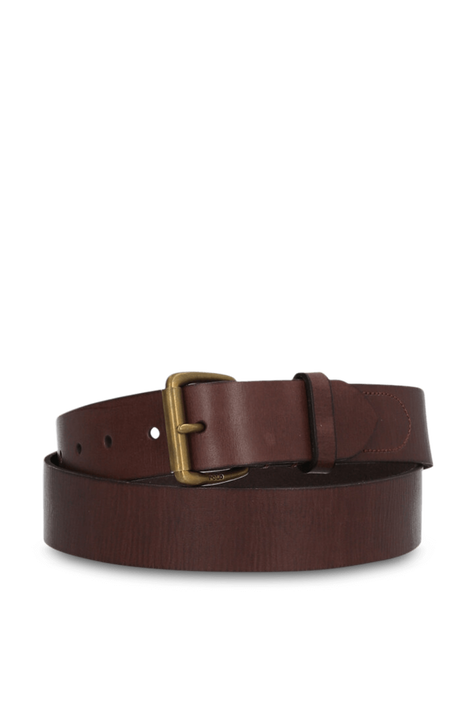 Polo Player Leather Belt in Brown