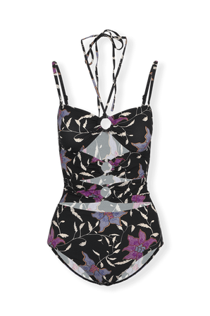 Stiza Swimsuit In Floral Black ISABEL MARANT