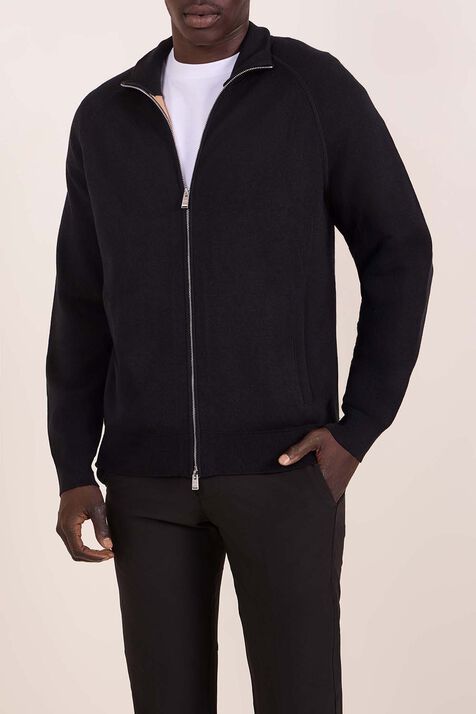 קרדיגן כותנה וצמר BOSS