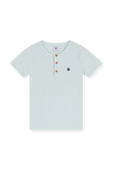 חולצת טי עם כפתורים - גילאי 6-12 שנים PETIT BATEAU
