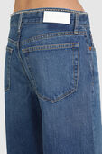 מכנסי ג'ינס אוברסייז עם שיבוץ אבני קריסטל RE/DONE