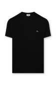 חולצת טי קלאסית שחורה LACOSTE