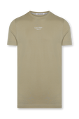 חולצת טי מכותנה עם לוגו CALVIN KLEIN