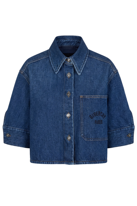 חולצת ג'ינס קצרה GIVENCHY