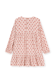 שמלה פרחונית עם שרוולים ארוכים- גילאי 3-5 PETIT BATEAU