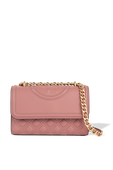 Fleming Small Convertible Shoulder Bag in Beige Pink Magnolia TORY BURCH