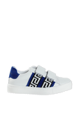 מידות 30-33 נעלי סניקרס עם הדפס GRECA בכחול רויאל VERSACE KIDS