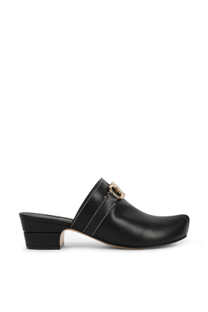 נעלי מיולס גנצ'ייני שחורות SALVATORE FERRAGAMO