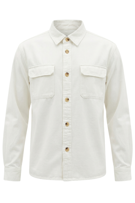 חולצת כפתורים ארוכה אוברסייז FRAME