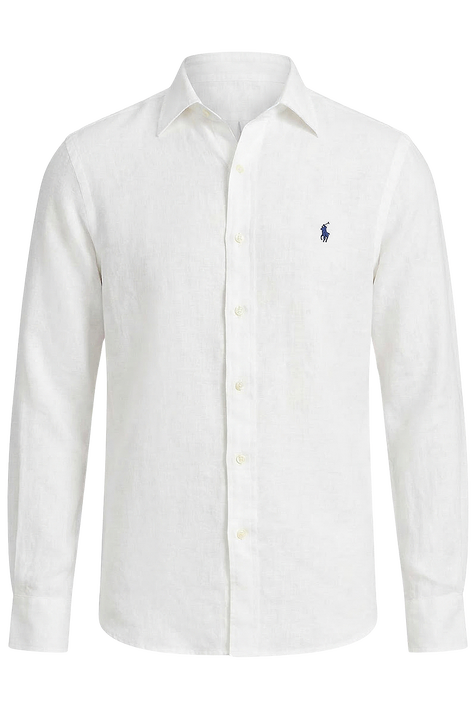 חולצה מכופתרת ארוכה מפשתן POLO RALPH LAUREN