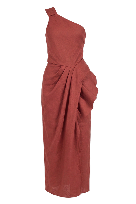 שמלת מידי אוף שולדר JOHANNA ORTIZ