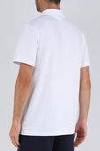 חולצת פולו לבנה עם לוגו תנין רקום LACOSTE
