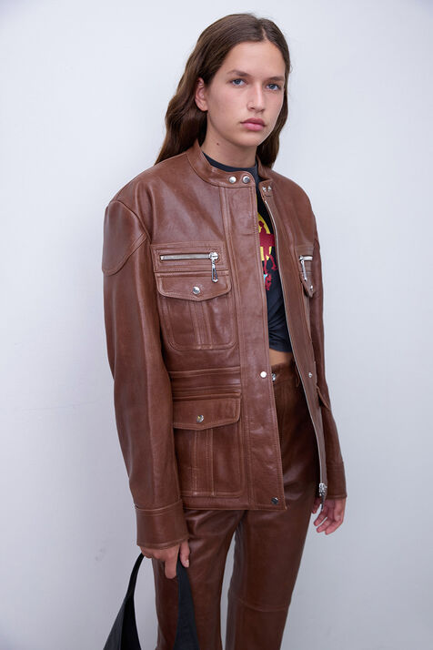 ז'קט עור RABANNE