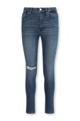 מכנסי סקיני ג'ינס כחולים באורך הקרסול GOOD AMERICAN