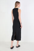 תמונת דוגמן אחורית של All Aligned Ribbed Midi Dress