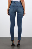 מכנסי סקיני ג'ינס כחולים באורך הקרסול GOOD AMERICAN