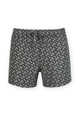 Monogram Print Drawcord Swim Shorts in Grey BURBERRY
