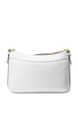 Jet Set Small Crossgrain Leather Smartphone Crossbody Bag In White MICHAEL KORS