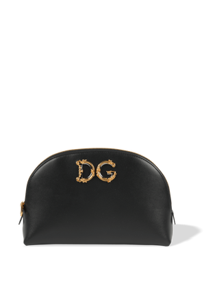 Gold Logo Make Up Bag DOLCE & GABBANA