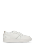 נעלי סניקרס עם לוגו בגווני שמנת ולבן LACOSTE