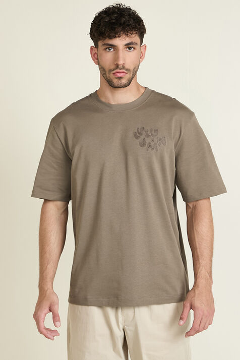 Heavyweight Cotton Jersey T-Shirt Embroider