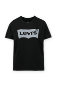 חולצת טי שחורה עם לוגו LEVI`S