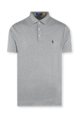 חולצת פולו מכותנה עם לוגו רקום POLO RALPH LAUREN