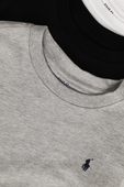 מארז שלוש חולצות בייסיק עם לוגו רקום - גילאי 8-14 POLO RALPH LAUREN KIDS