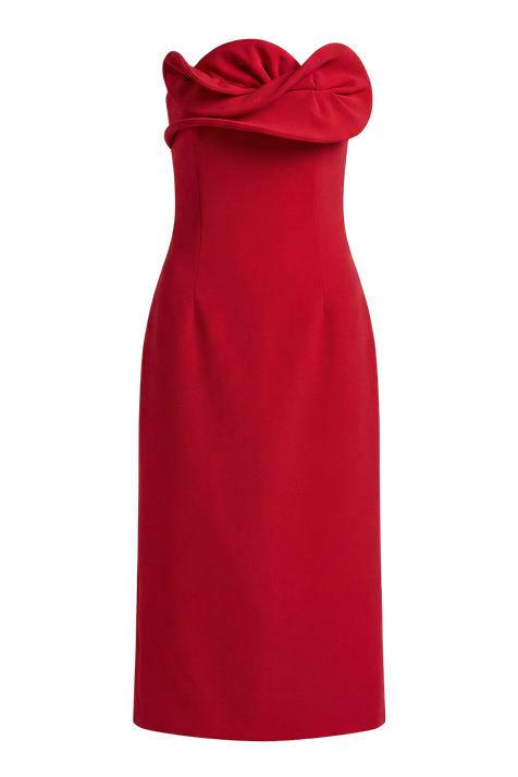 שמלת מידי סטרפלס MAGDA BUTRYM