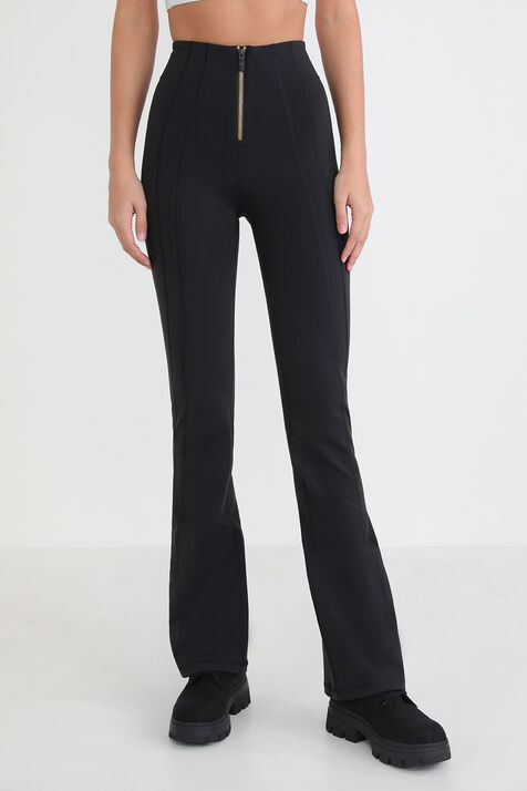 Define Zip-Front High-Rise Flared Pants