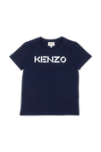 גילאי 2-6 חולצת טי כחולה עם לוגו KENZO KIDS