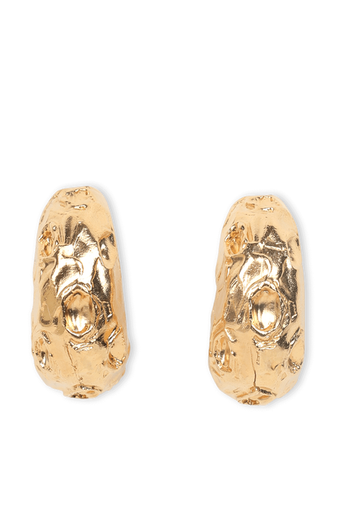 עגילים דה פרגמנטד אמולט בציפוי זהב 24 קראט ALIGHIERI