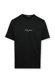 תמונה קידמית של Embroidered T-Shirt in Black