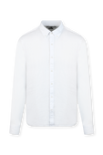 חולצה מכופתרת לבנה מפשתן MICHAEL KORS