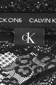Ck1 Lace Thong in Black CALVIN KLEIN