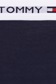 תחתוני חוטיני בגוון נייבי עם לוגוטייפ TOMMY HILFIGER