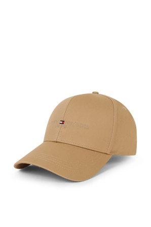 כובע בייסבול קאמל עם לוגו רקום TOMMY HILFIGER
