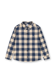 חולצת כפתורים מפלנל- גילאי 3-5 PETIT BATEAU