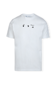 חולצת לוגו טי גרפית בגזרת סלים OFF WHITE