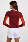 תמונת דוגמן אחורית של Swiftly Tech Long-Sleeve Shirt 2.0 Waist Length