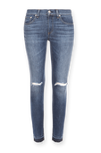 מכנסי סקיני ג'ינס קאפרי בכחול וינטג' RAG & BONE