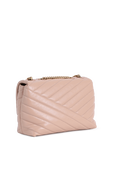 Kira Chevron Small Shoulder Bag in Pink TORY BURCH