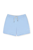 גילאי 2-4 מכנסי גלישה בצבע תכלת עם לוגו רקום POLO RALPH LAUREN KIDS