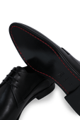 Derby Shoes in Black Leather HUGO